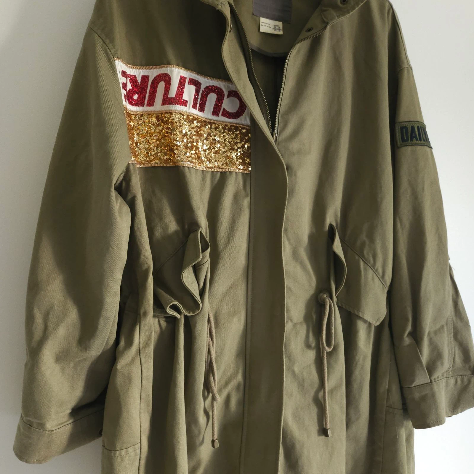 Jucy Judy Koreaanse modetrench kaki leger – photo 2